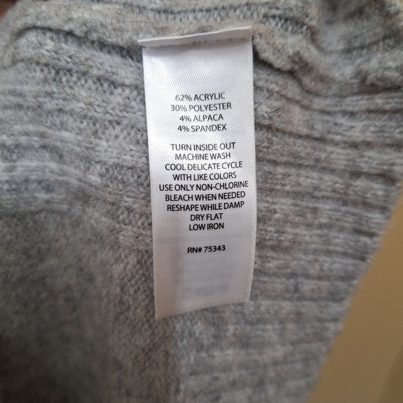 Wearing Your ❤️ On Your Sleeve Sweater Dress Acrylic Polyester Alpaca Blend - Picture 5 of 5